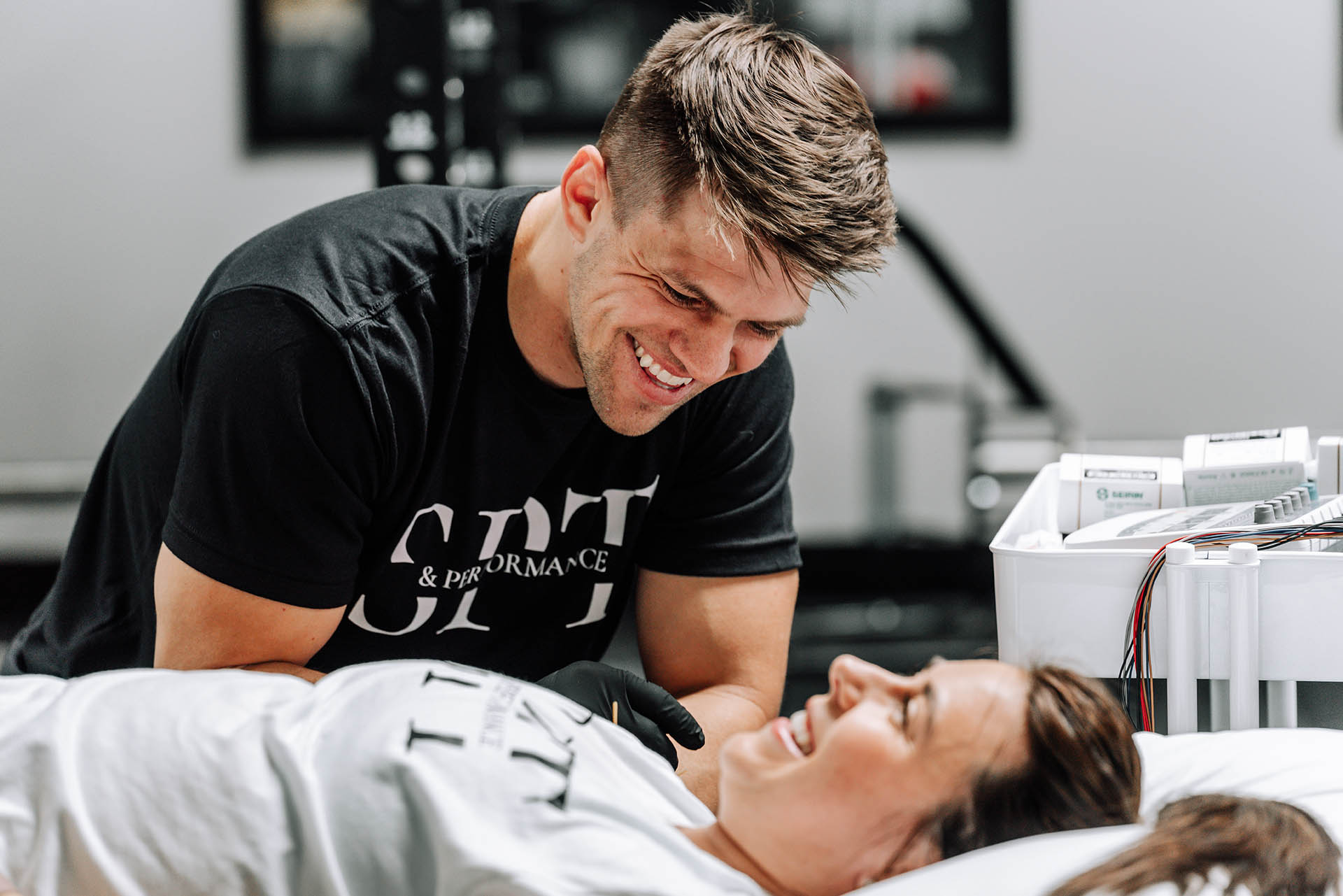 Dr. Tyler w- patient